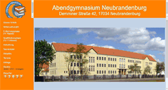 Desktop Screenshot of abendgymnasium-nb.de